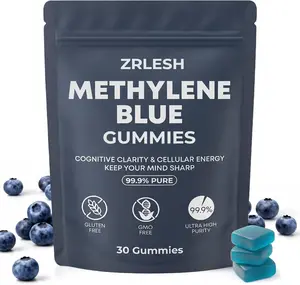 Methylene Blue Gummies, 7mg of Methylene Blue99.9% Pure, Per Gummy for Sustained Energy,Lifted Mood,Mental Clarity, Pure, Fast-Absorbing,Vegan30 Gummies