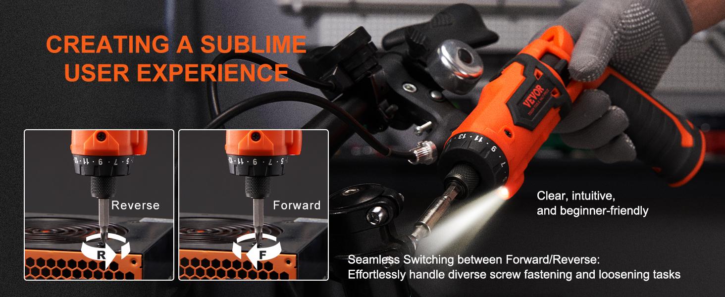 Torque Screwdriver, 8V 7Nm Electric Screwdriver Rechargeable Set with 82 Accessory Kit and Charging Cable, LED Light Dual Position Handle, Nut Drivers Magnetic Bit Holder Tool Kit Home Repair