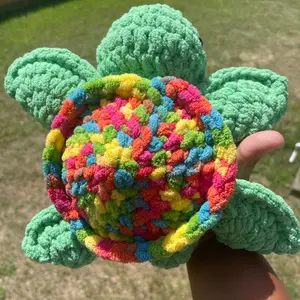 Crocheted small turtle