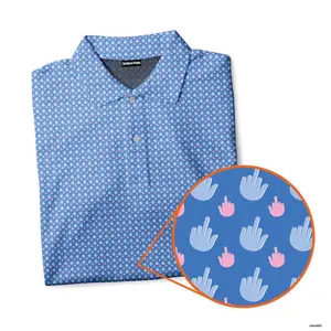 Birdie Fingers Funny Golf Polo Shirt for Men, Humorous Golf Gift for Husband, Full-Size Performance Polo, Lightweight Quick-Dry Sportswear Top, Casual Outdoor Golf and Everyday Wear
