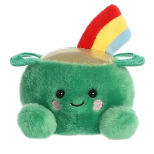 Palm Pals Adorable Ciara Pot Of Gold 5 inch Green Mini Soft Plush Collectable Stuffed Animal