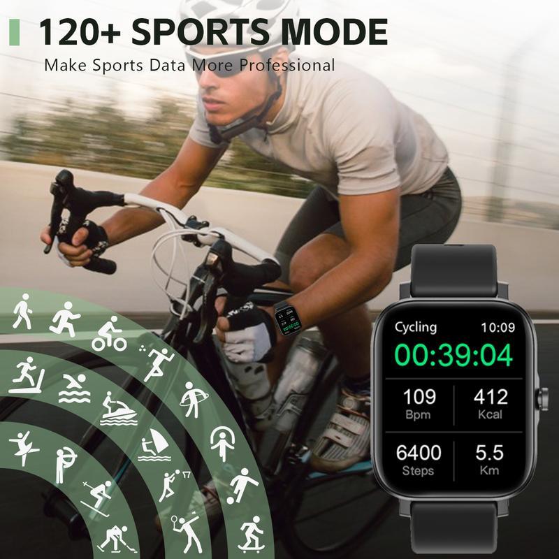 1.85"Large-screen Smartwatch,Compatible WithAndroid/iPhone, Featuring High-definition Voice Calls,Multiple Sports Modes, Suitable For Sleep Monitoring,Daily Wear,With A Variety Of Interfaces ToChoose From.Back-to-school gifts,valentines gift for boyfriend