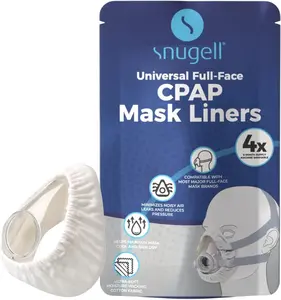 CPAP Mask Liners Full-Face (4-Pack, White)