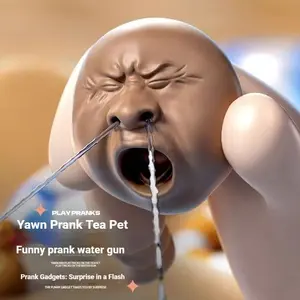 Funny Yawn Novelty Toy, Press-Action Water Spray Gun, Creative Trendy Decorative Item, Fun and Playful Water Gun for Kids and Adults