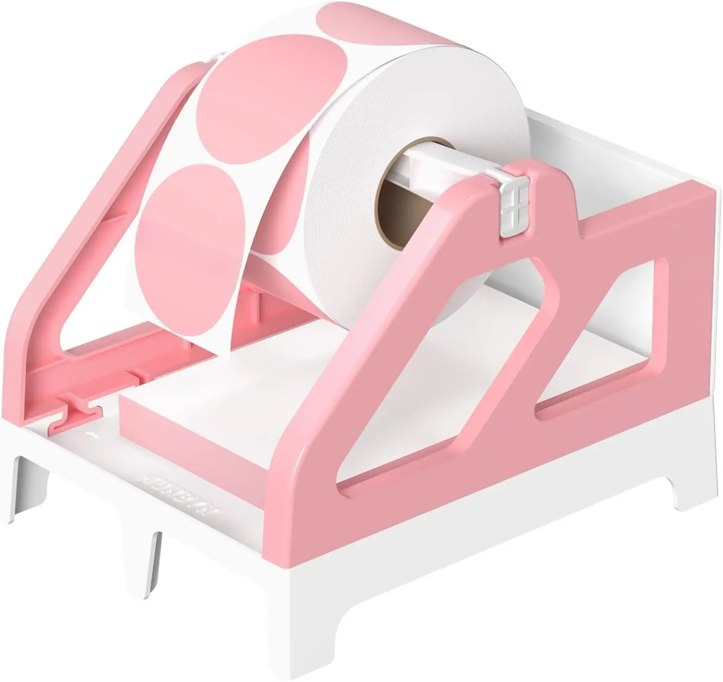 Label Holder for Rolls and Fan-Fold Labels, Thermal Sticker Roll Holder for Desktop Thermal Printer Shipping Supplies Industrial Paper,