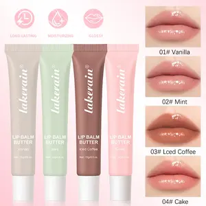 4pc Moisturizing Lip Balm Set, High Gloss Lip Oil, Non-Sticky Formula, Vitamin E Hydrating Lip Gloss, Daily Lip Care Essentials
