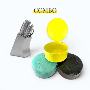 Stainless Steel Knife Set + Large Tortilla Warmer — Ultimate Kitchen Bundle!