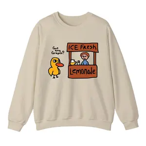 Got Any Grapes Duck Ice Fresh Lemonade Funny Gift Sweatshirt, Millennial Sweatshirt, The Duck Song For Men And Women