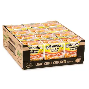 Maruchan Instant Lunch Lime Chili Chicken Flavor Ramen Noodle Soup Cups, 12 Count Case