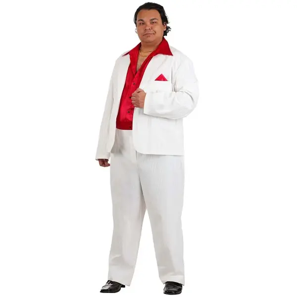 Plus Size Suave 80s Gangster Costume for Men