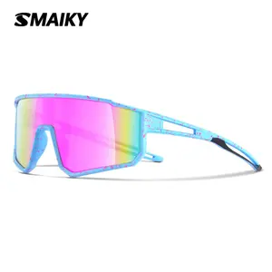 SMAIKY Youth Baseball Shield Polarized Sunglasses Teens Cycling Glasses Softball Lightweight Sports Shades for Kids Boys Girls Women