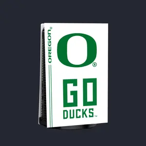 Oregon VarsityWrapz - Bold Ducks Logo Vinyl Wrap Compatible for PS5 Disc & Digital Editions - Durable Protection & Easy Peel-Stick Application