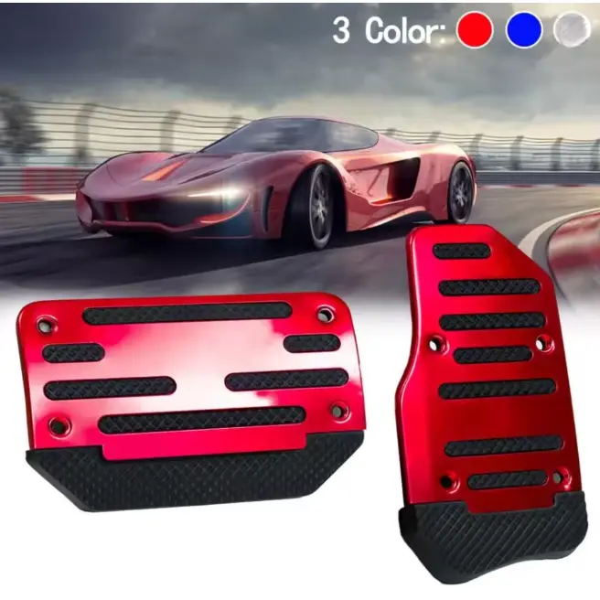 (FS)Non-Slip Aluminum Universal Brake Pedal Covers & MT/AT Set for Citroen C1 C2 C3 C4 C5 DS Series (Not for RHD)| Vehicle Car Interior Kit Accessories, Car Accessories, Auto Parts Accessories, Father's Day Gift, summerwins