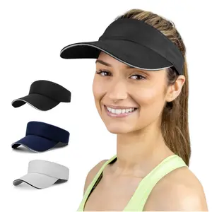 Sun Visor Hat UV Protection Beach Hat Golf Cap for Men Women, Adjustable for All Adult Sizes,Summer Beach Pool Sports Golf, Solid Colors
