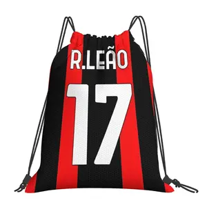 1pc Rafael Leao Milan 21 Drawstring Bags Outdoor Sports Portable Storage Bag Bundle Pocket Rope Bag