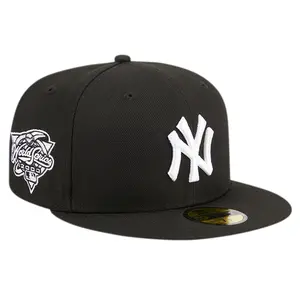 Men's New York Yankees New Era Black Logo 59FIFTY Fitted Hat