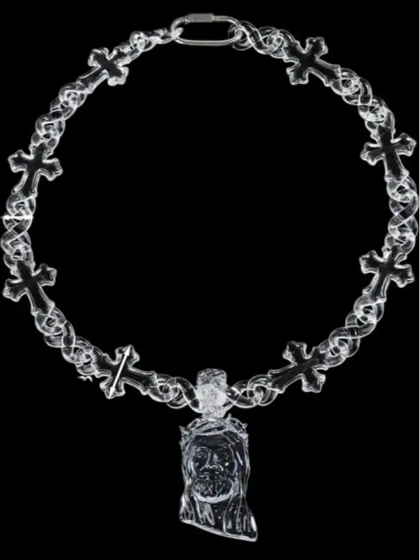 Glacier Cross Infinity Link Acrylic Necklace/ Wallet Pants Chain For Men And Women *Jesus Piece Sold Separately*