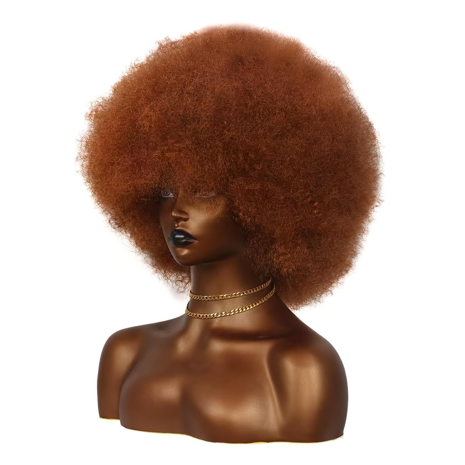 A Vintage 70S Afro-Style Curly Wig with Density, Featuring a Soft And Full Fluffy Look, Perfect for Parties And Cosplay