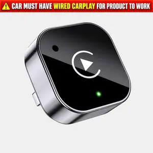 Wireless CarPlay & Android Auto Adapter for iPhone and Android – Fast Connection, Low Latency, Hands-Free Calling, Compatible with Cars with Wired CarPlay or Android Auto