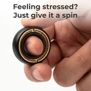 Magnetic Fidget Ring Spinner - Stress Relief EDC Toy with Satisfying Click Sounds