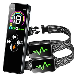 Dog Training Collar， 4000FT Dog Training Collar ，IP67 Waterproof with 3 Training Modes, LCD color screen Make training safe simple，Rechargeable Shock Collar for Dogs All Breeds 10-120lbs Animal Automatic dog whistle for dog