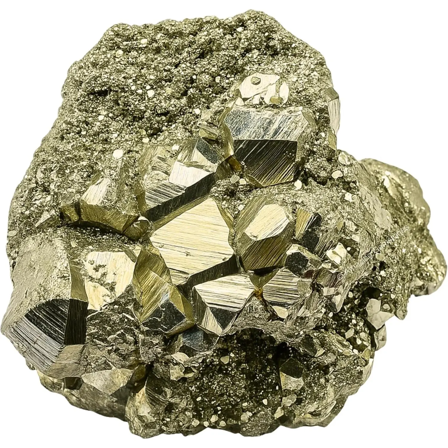 Natural Pyrite Raw Crystals - Natural Gemstones, Healing Rocks for Tumbling, DIY Home Decor Fengshui Ornaments (1 Piece)
