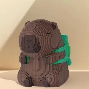 3755 Piece Capybara Stem Building Blocks Set, Block Figures, Colorful PP Material, Stackable Toy, Ideal for Office Reception, Living Room, School Rewards