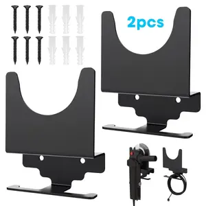 Angle Grinder Holder, Heavy Duty Wall Mount Bracket for 5 Inch Grinder, Polisher Storage Rack Stand with Cord Hook, Garage Tool Hanger for Angle Grinders Impact Wrench Cutters Waxing Machines