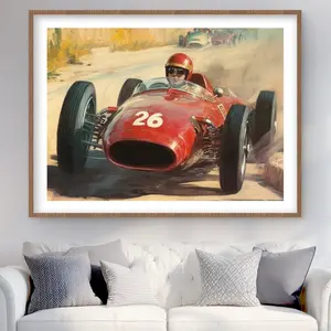212 MAIN Wood Brown Framed Matted Print Wall Art - 36x48 in, Number 26, Vibrant Decoration for Living Room, Ideal Home Supplies Gift Item