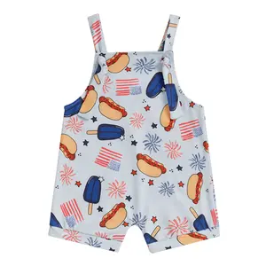 Infant Baby Boy Girl 4th of July Outfit American Flag Romper 4th of July Onesie Fourth of July Overall Memorial Day Clothes