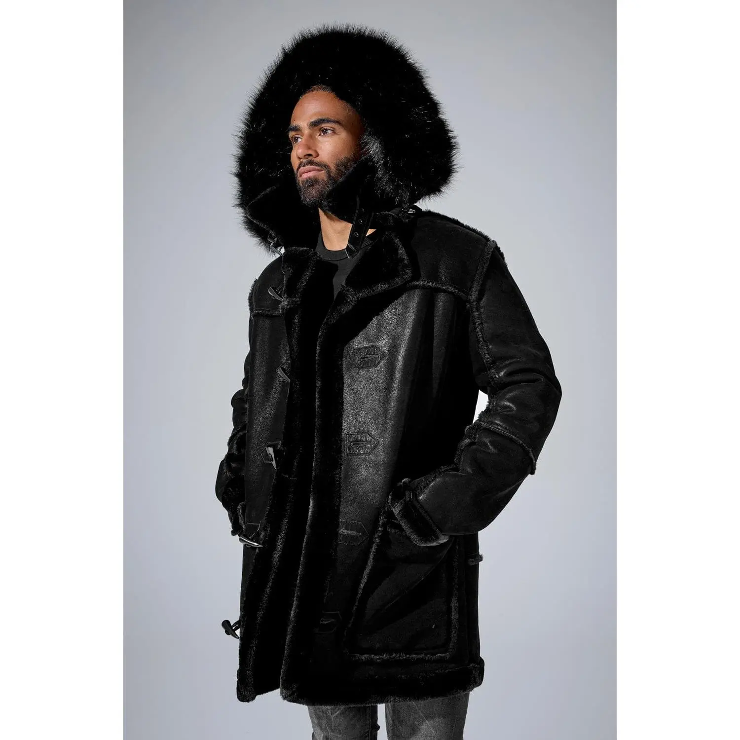 Jordan Craig Men's Denali Shearling Jacket (Black)