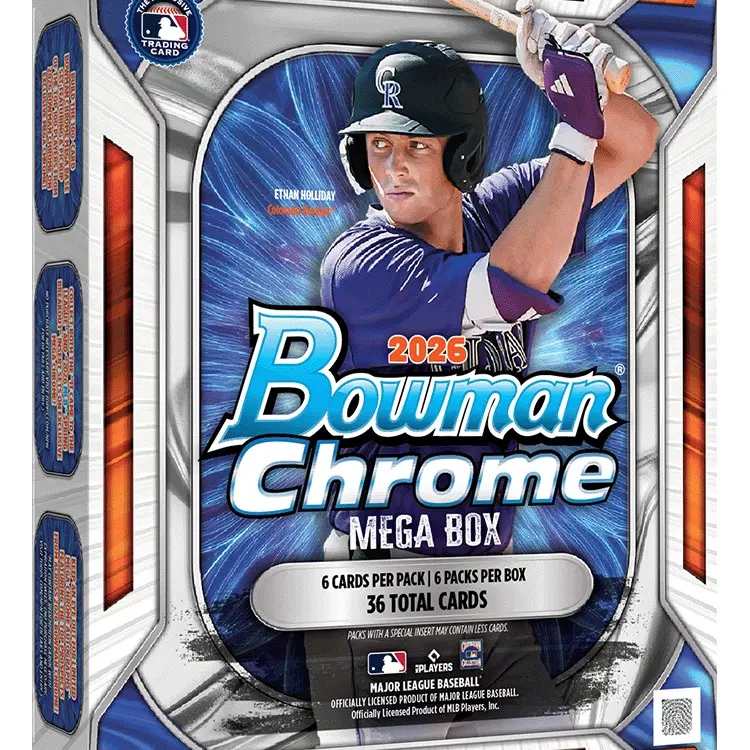 Break #66-Baseball 4 Mega Box Bowman Chrome Baseball - Pick Your Team