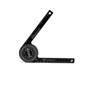 7 Inch Aluminum Miter Saw Protractor, High Accuracy Angle Finder for Interior & Exterior Cuts, Includes 2 Additional Straight Edge Tools for Carpenters, Contractors, Plumbers and Household DIY Projects