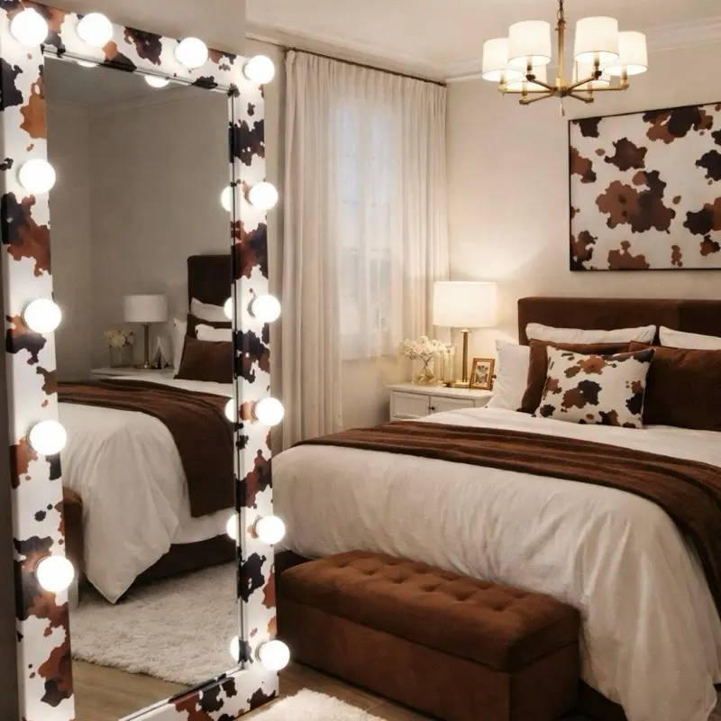 Cow Print full body mirror