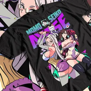 Dandadan Anime T-shirt & Sweatshirt, Seiko Ayase Momo Waifu Cute Girl Graphic Tee, Vintage Oversized Unisex Streetwear, Manga Gift For Men Women