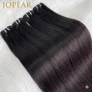 【JOPEAR】14A Brazilian Human Hair Bundles Black Straight 26 28 30 Inch Virgin Human Hair 3 4 Bundles Sew In Quick Weave Raw Hair Extensions #Summer