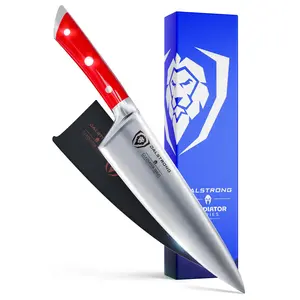 Chef's Knife 8" | Crimson Red Handle | Gladiator Series | NSF Certified | Dalstrong ©