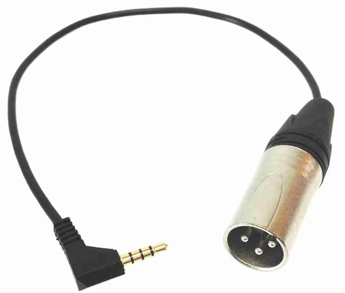iPhone/iPad Microphone Adapter Cable with XLR Male
