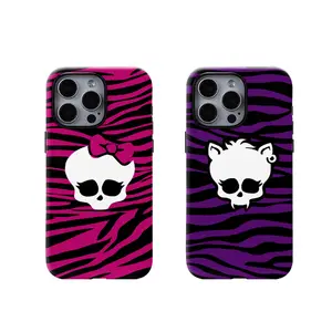 Compatible with iPhone 17 Pro Max Case Tortoise Shell Phone Case for Women Girl Shockproof TPU and Hard PC Protective Cove-Skull with Leopard Pattern