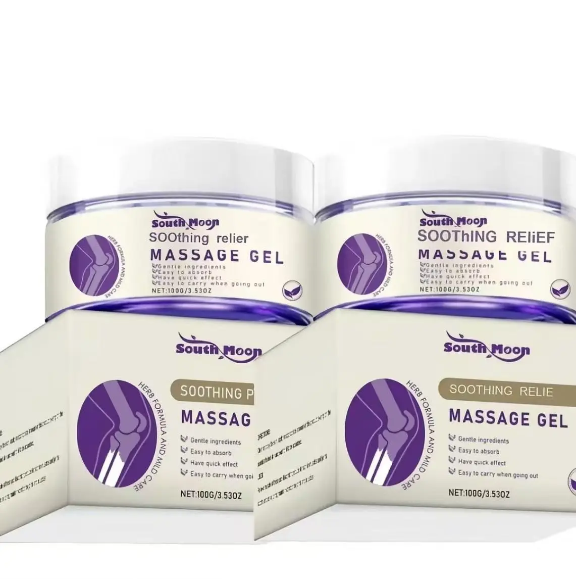 South Moon High-Performance Body Moisturizing Gel - Comfort Formula for Back, Neck, Hands