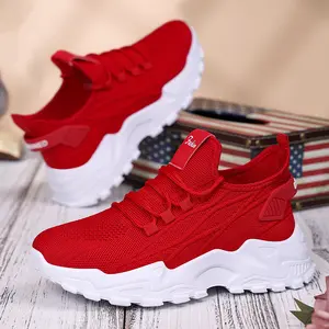 Rain Core | Women's Breathable Knit Sneakers - Casual Lace-Up Low Top Running Shoes with Microfiber Upper, Faux Sole, and Comfort Insole for All Seasons