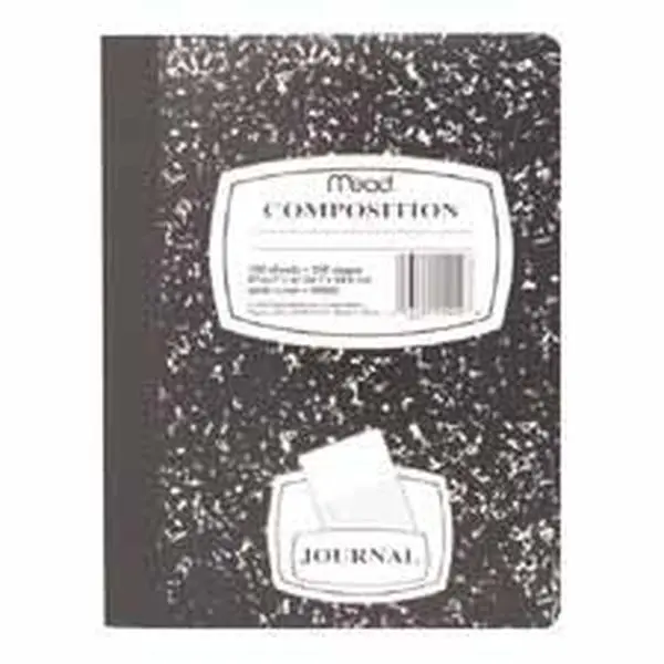 Mead Composition Book- Special Ruled- 9-.75in.x7-.50in.- Black Marble