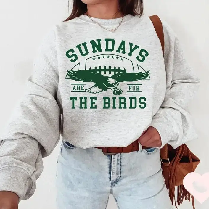 Philadelphia Football Sweatshirt - Eagle Inspired Graphic Crewneck, Vintage Game Day Sports Apparel, Retro Football Fan Streetwear, Gift For Fans