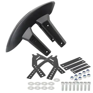 Mudguard Splash Guard Motorcycle Rear Wheel Fender Cover With Bracket Motor Parts Accessories