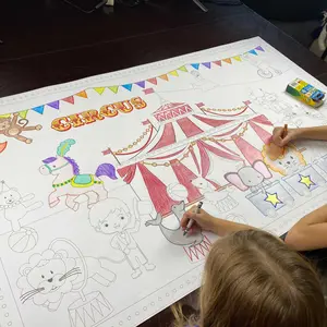 Circus Table Size Coloring Sheet