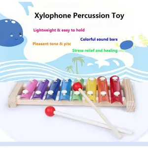 Clear Sound Wooden Xylophone, Stress Relief Percussion Toy, Gentle on Skin, Safe for All