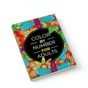 Color by Number Coloring Book for Adults 75 Designs Flowers Animals Mandalas Nature 14cm x 21cm Watercolor Workbook 2025 Update Therapeutic Activity Scenes Artistic Stress Relief