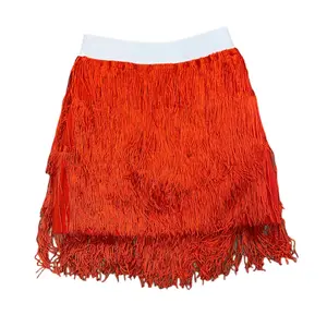 Red Fringe Skort