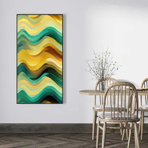 Conscious Sales C1FC24480CR6MC 24 x 48 in. Rich by Design - Yellow Framed Canvas for Home Decor