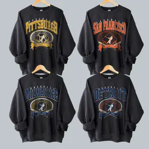 Vintage Baseball All Team Sweatshirt, Unisex Baseball Crewneck, Throwback Style Sweatshirt, Gift for Baseball Fans